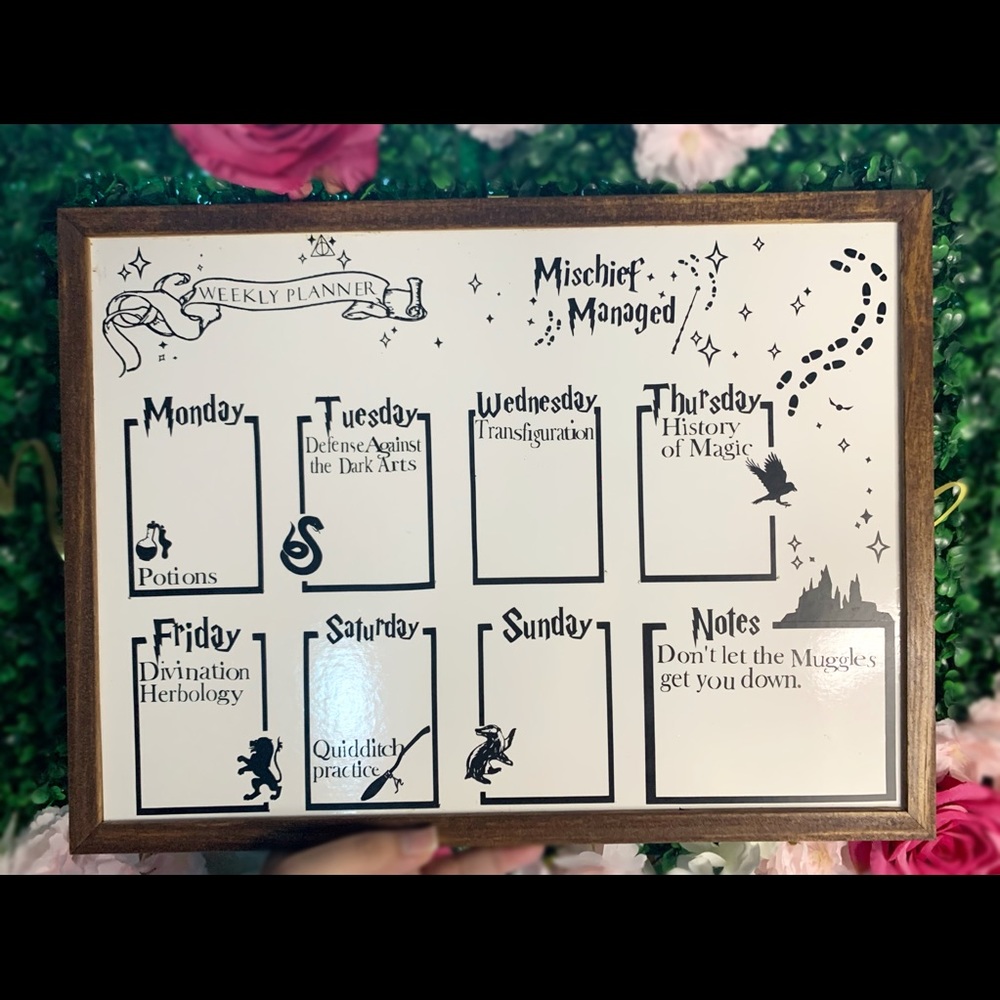 Harry Potter Dry erase board | weekly planner